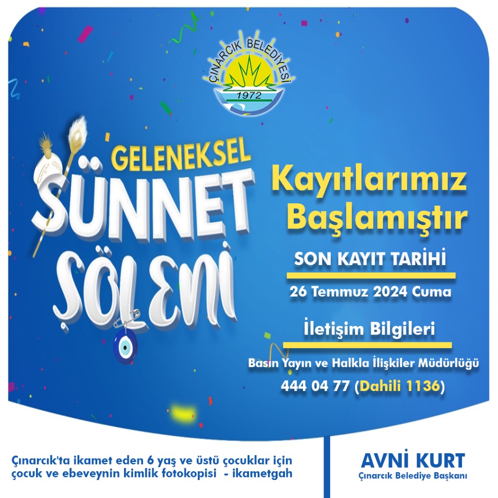 2024 Toplu Sünnet Şöleni Kayıtları Başladı