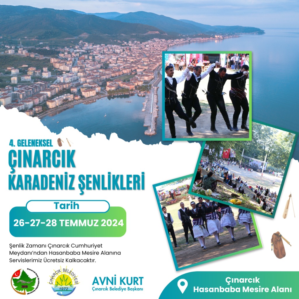 4.Geleneksel Çınarcık Karadeniz Şenliklerine Hazır Mısınız?