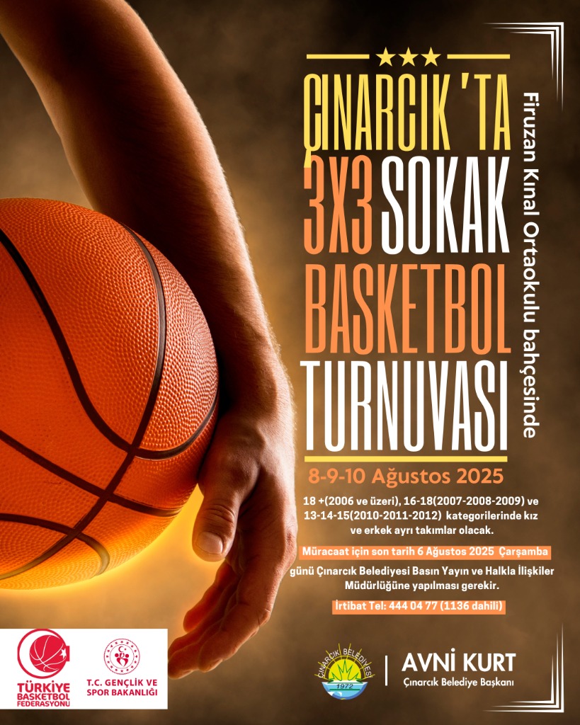 Çınarcık'ta Sokaklar Bu Yaz Basketbol Heyecanıyla Şenlenecek