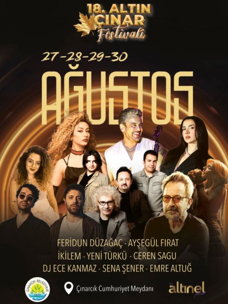 Çınarcık'ta Altın Çınar Festival Zamanı