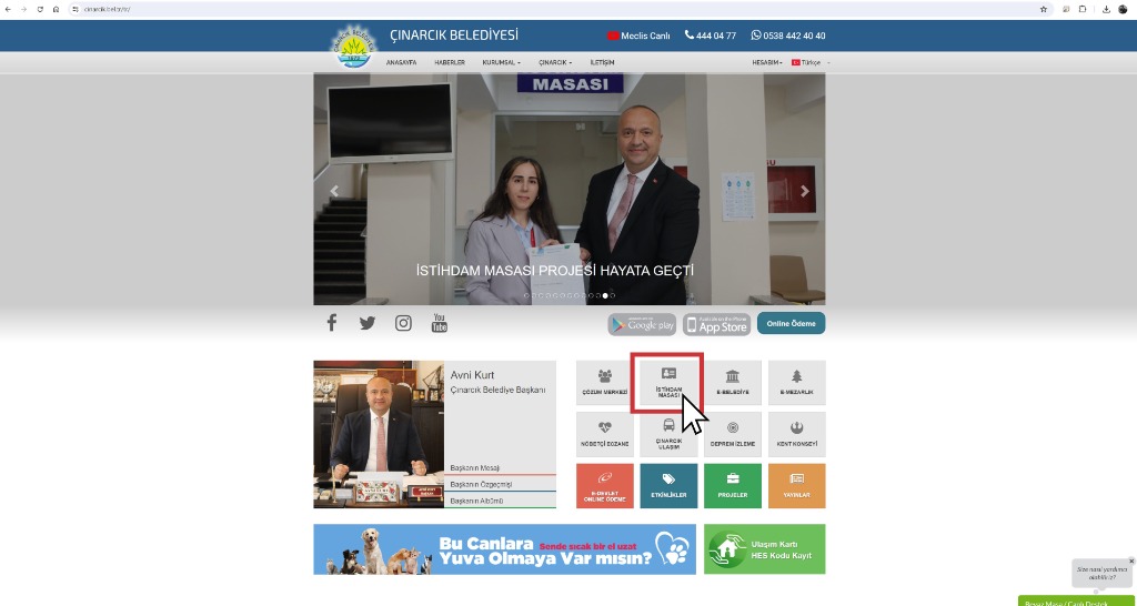 İstihdam Masası’na Online Başvuru