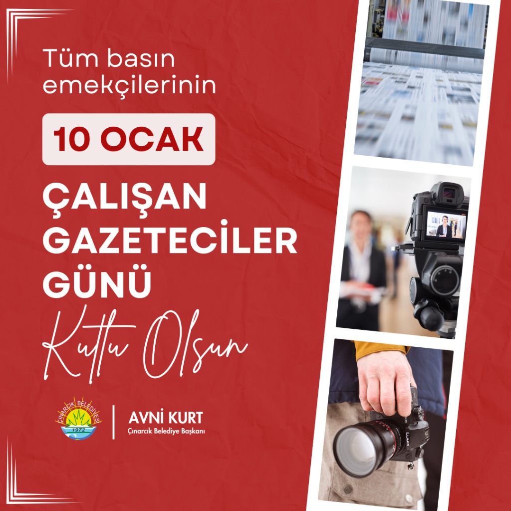 Başkanımız Avni Kurt'un 10 Ocak Çalışan Gazeteciler Günü Mesajı