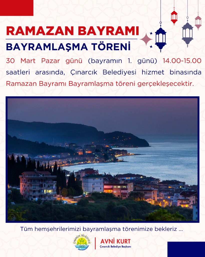 Ramazan Bayramı Bayramlaşma Töreni Duyurusu