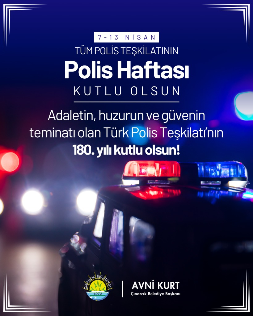 Başkanımız Avni Kurt'un “polis Haftası” Mesajı