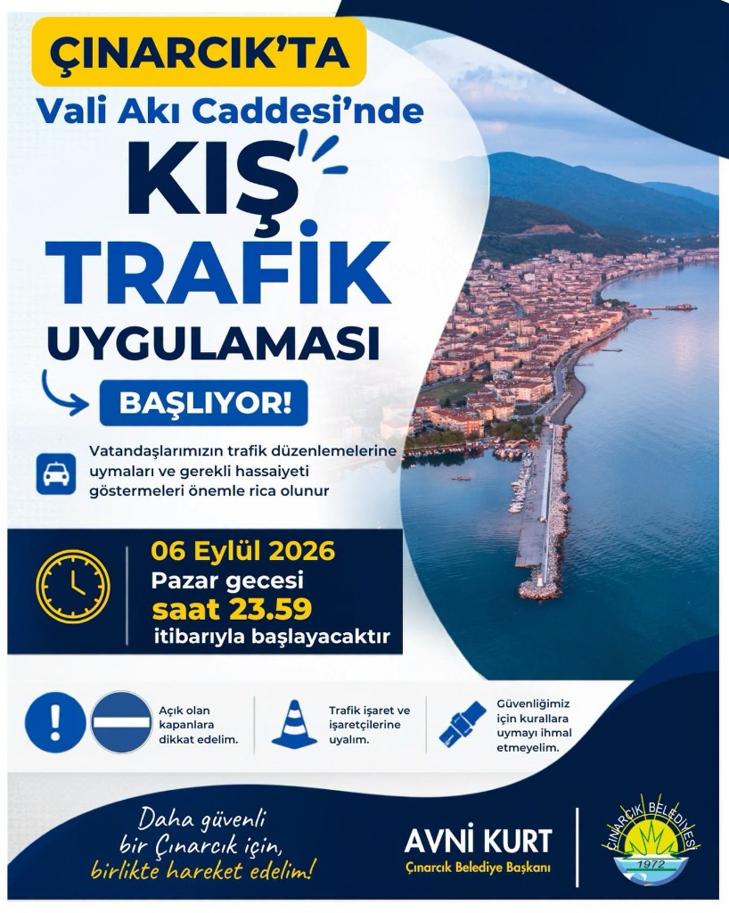 Vali Akı Caddesi'nde Kış Trafik Uygulaması Başladı
