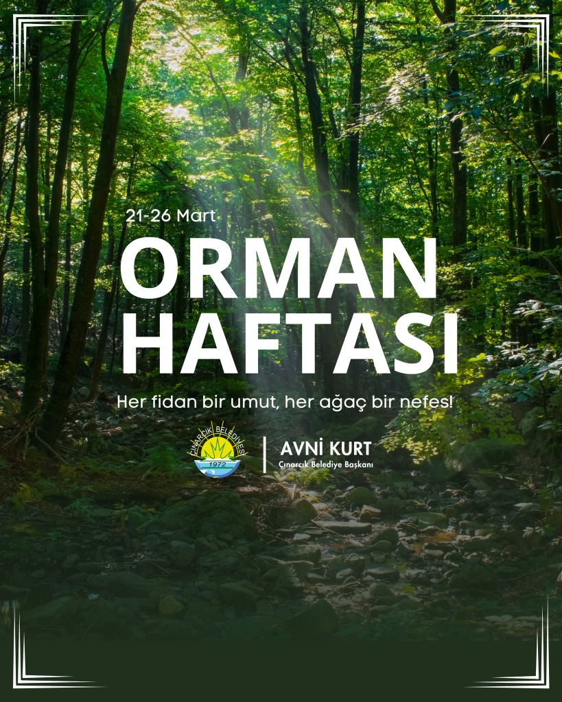 Belediye Başkanımız Avni Kurt'un “orman Haftası” Mesajı