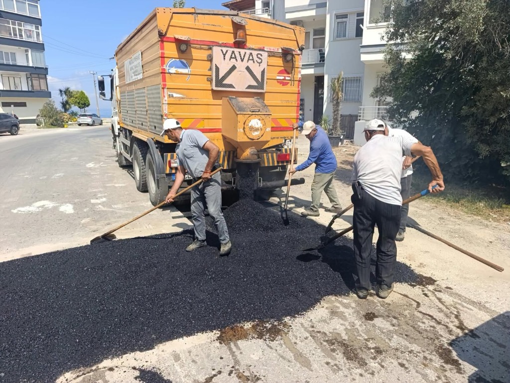 İlçe Genelinde Asfalt Onarım Çalışması Yapıldı