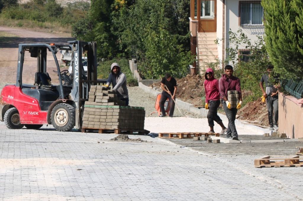 Hasanbaba Mahallesi Parke Taşı Çalışması